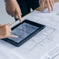 Plans sur tablette numérique