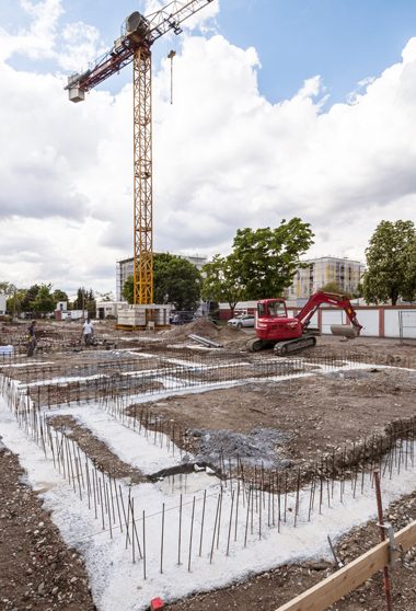 Chantier de la CUS HABITAT à OSTWALD